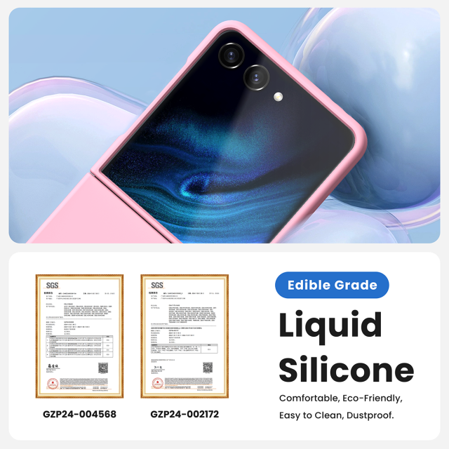 Samsung Flip 7 6 5 4 Liquid Silicone Phone Case Manufacturer