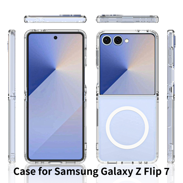 Samsung Flip 7 6 5 4 Clear PC TPU Phone Case Manufacturer
