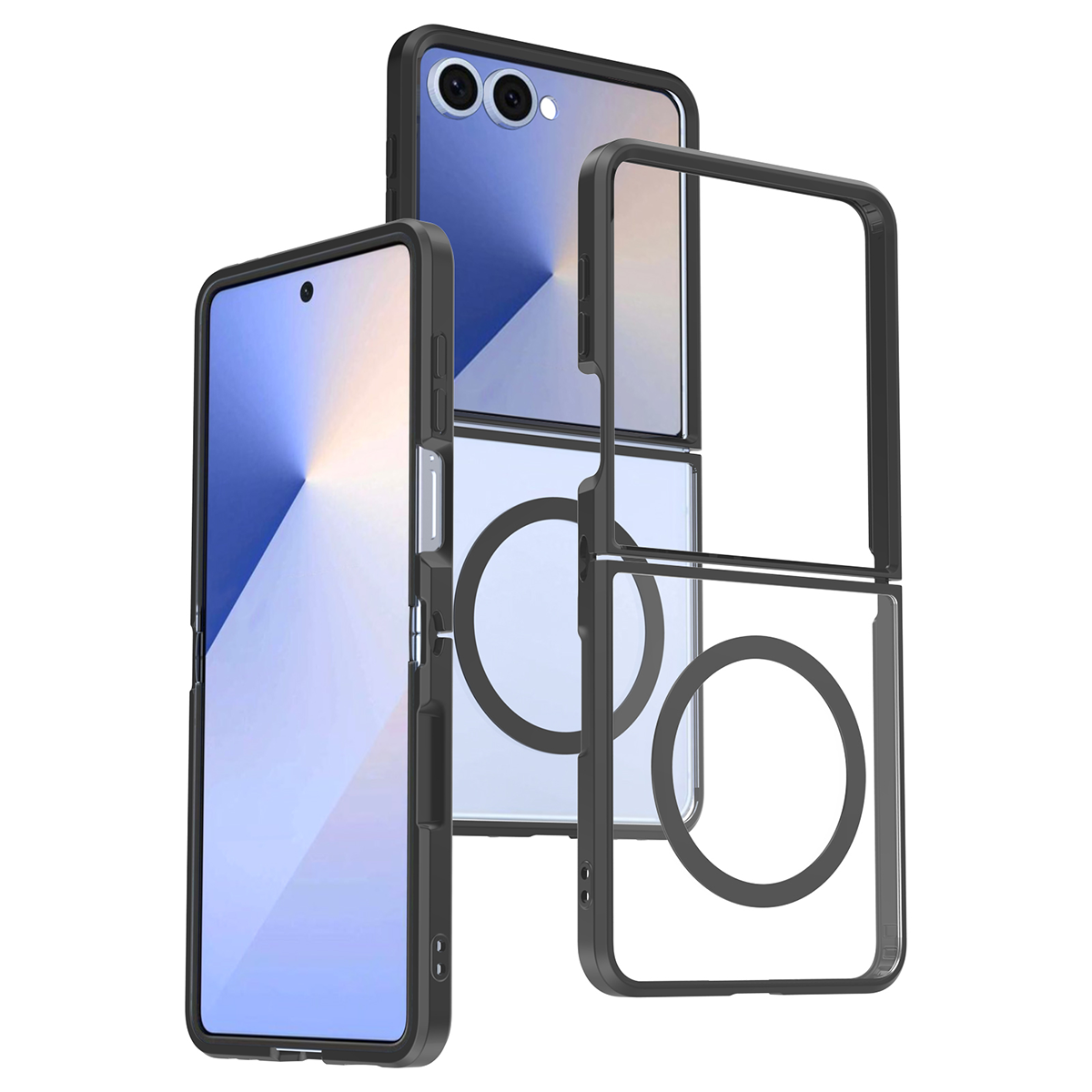 Samsung Flip 7 6 5 4 Clear PC TPU Phone Case Manufacturer