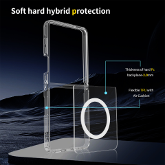 Samsung Flip 7 6 5 4 Clear PC TPU Phone Case Manufacturer