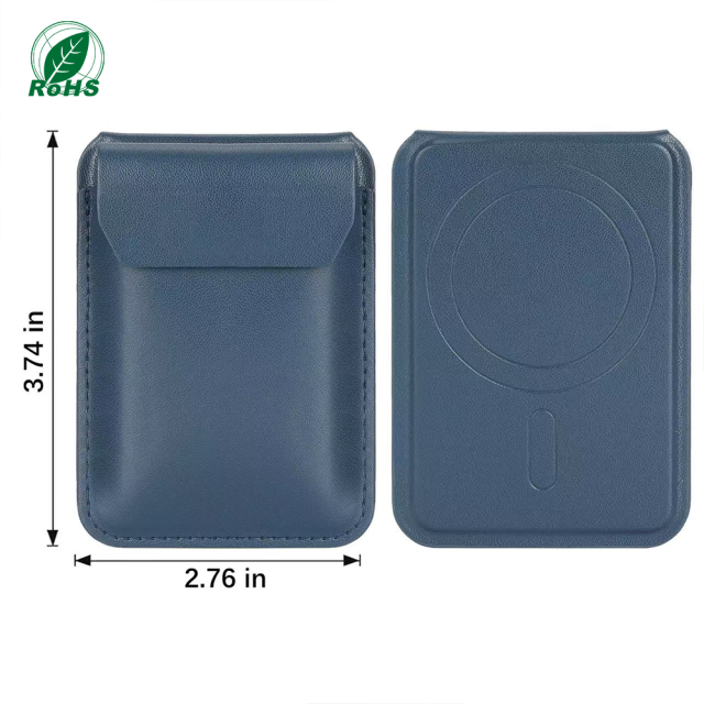 PU Leather Phone Stand with Magnetic Card Holder Manufacturer