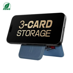 PU Leather Phone Stand with Magnetic Card Holder Manufacturer