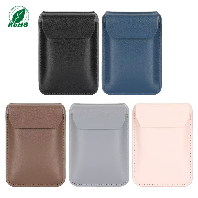 PU Leather Phone Stand with Magnetic Card Holder Manufacturer