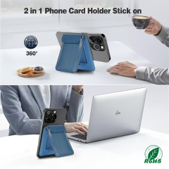 PU Leather Phone Stand with Magnetic Card Holder Manufacturer