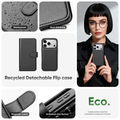 For iPhone 18 Series Recycled Detachable Flip Case