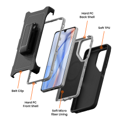 For Samsung S26 Series Defender Magnetic Case