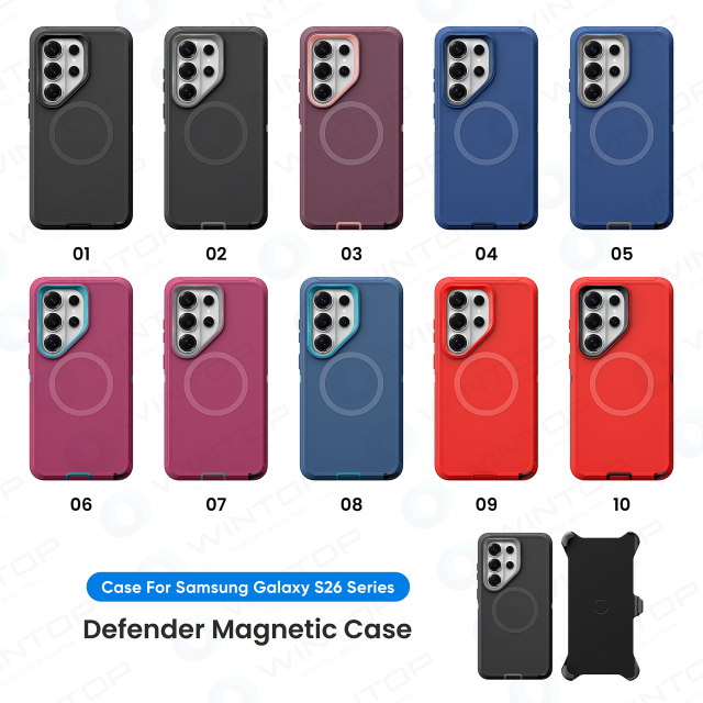 For Samsung S26 Series Defender Magnetic Case