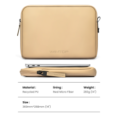 PU Laptop Sleeve With Zipper