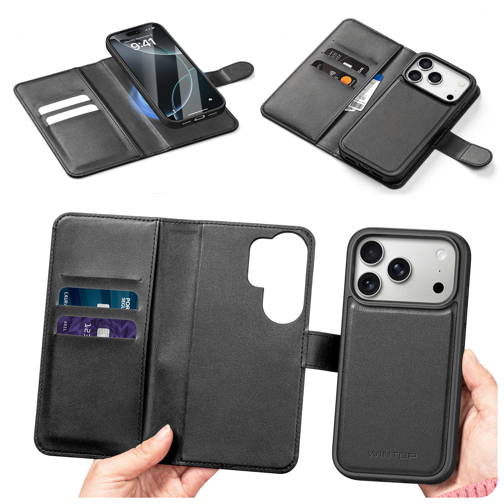 For iPhone 18 Series Recycled Detachable Flip Case