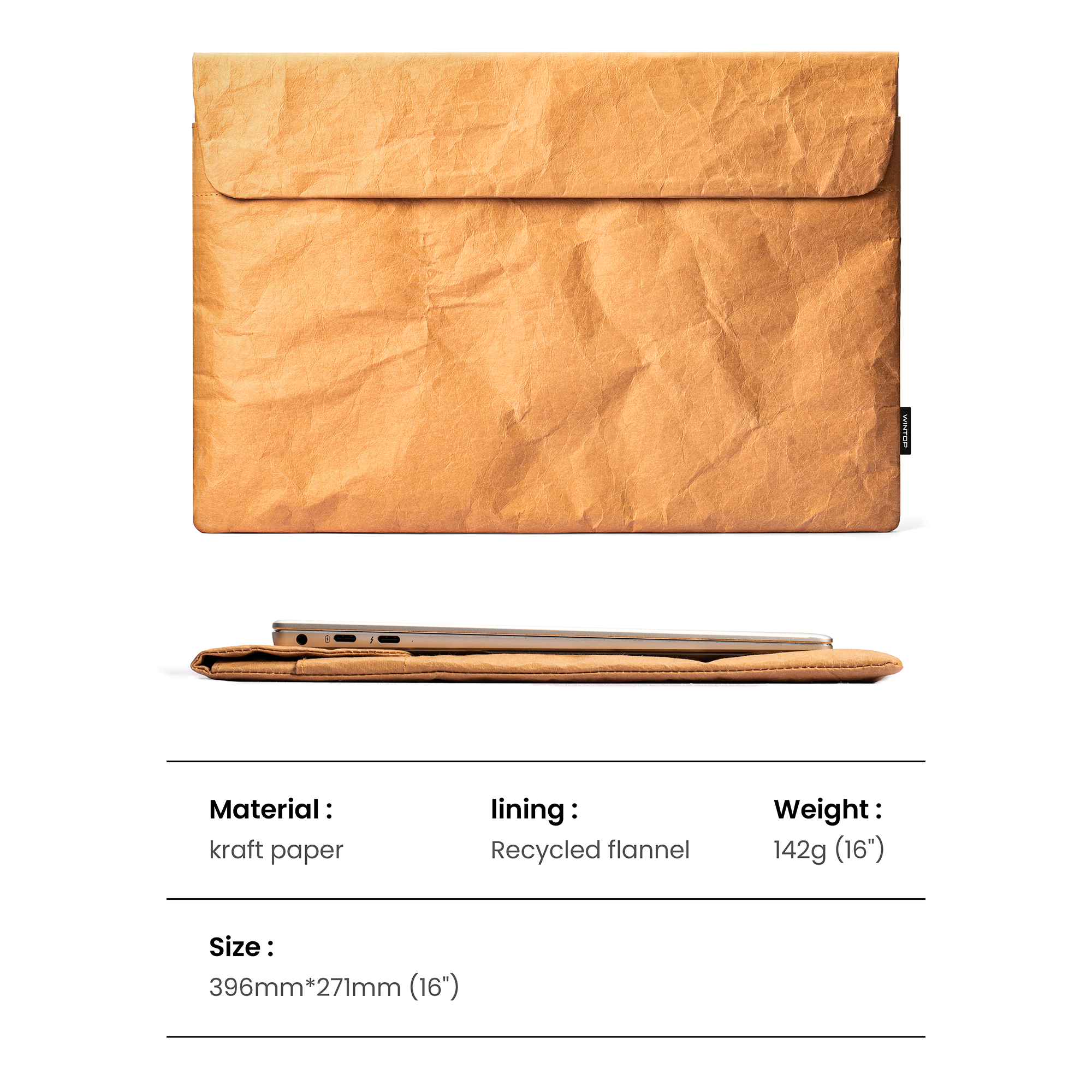 Kraft Paper Laptop Sleeve