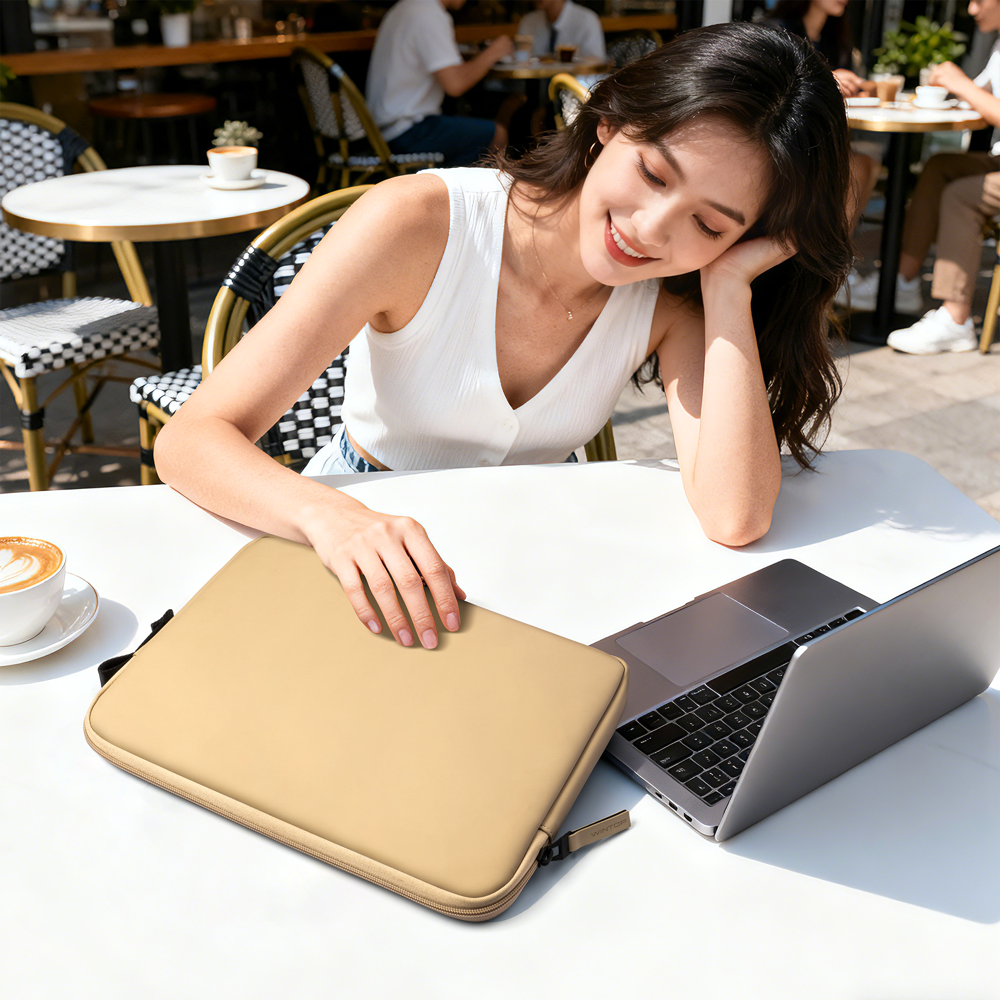 PU Laptop Sleeve With Zipper