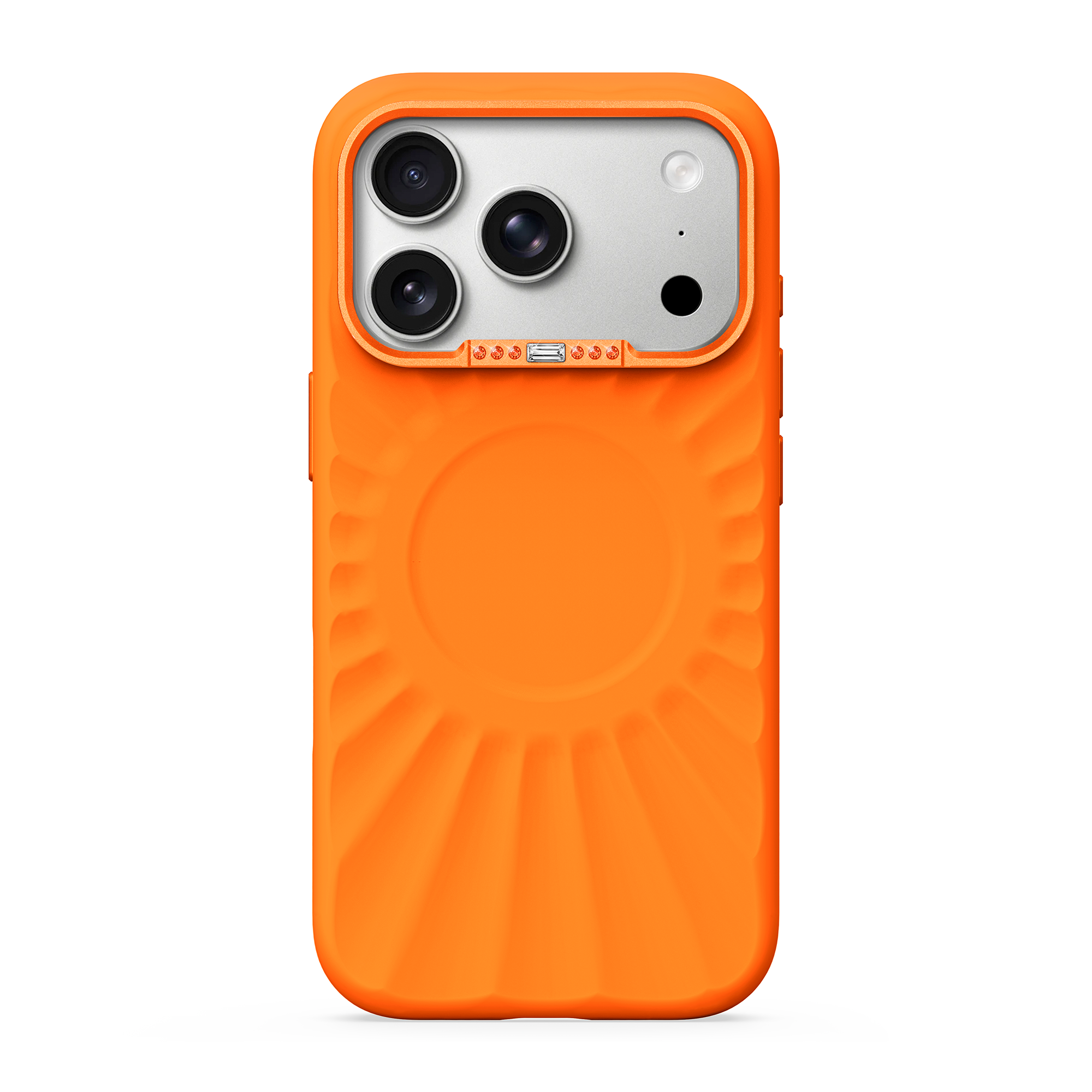 For iPhone 18 Series Sunburst MagSafe Silicone Case