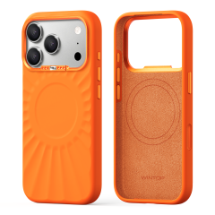 For iPhone 18 Series Sunburst MagSafe Silicone Case