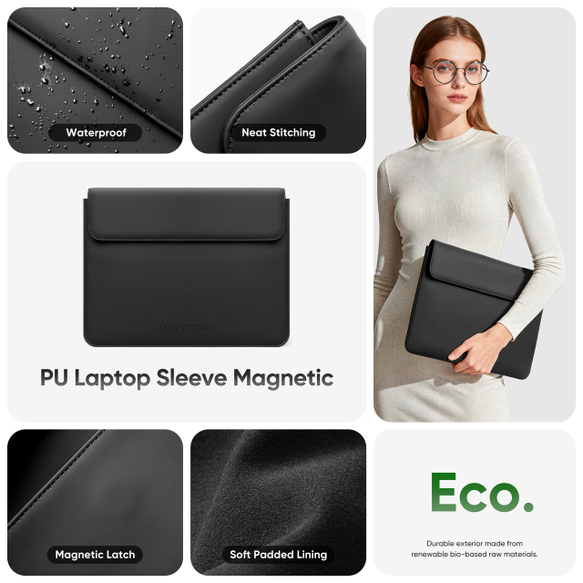 Flip magnetic laptop Sleeve
