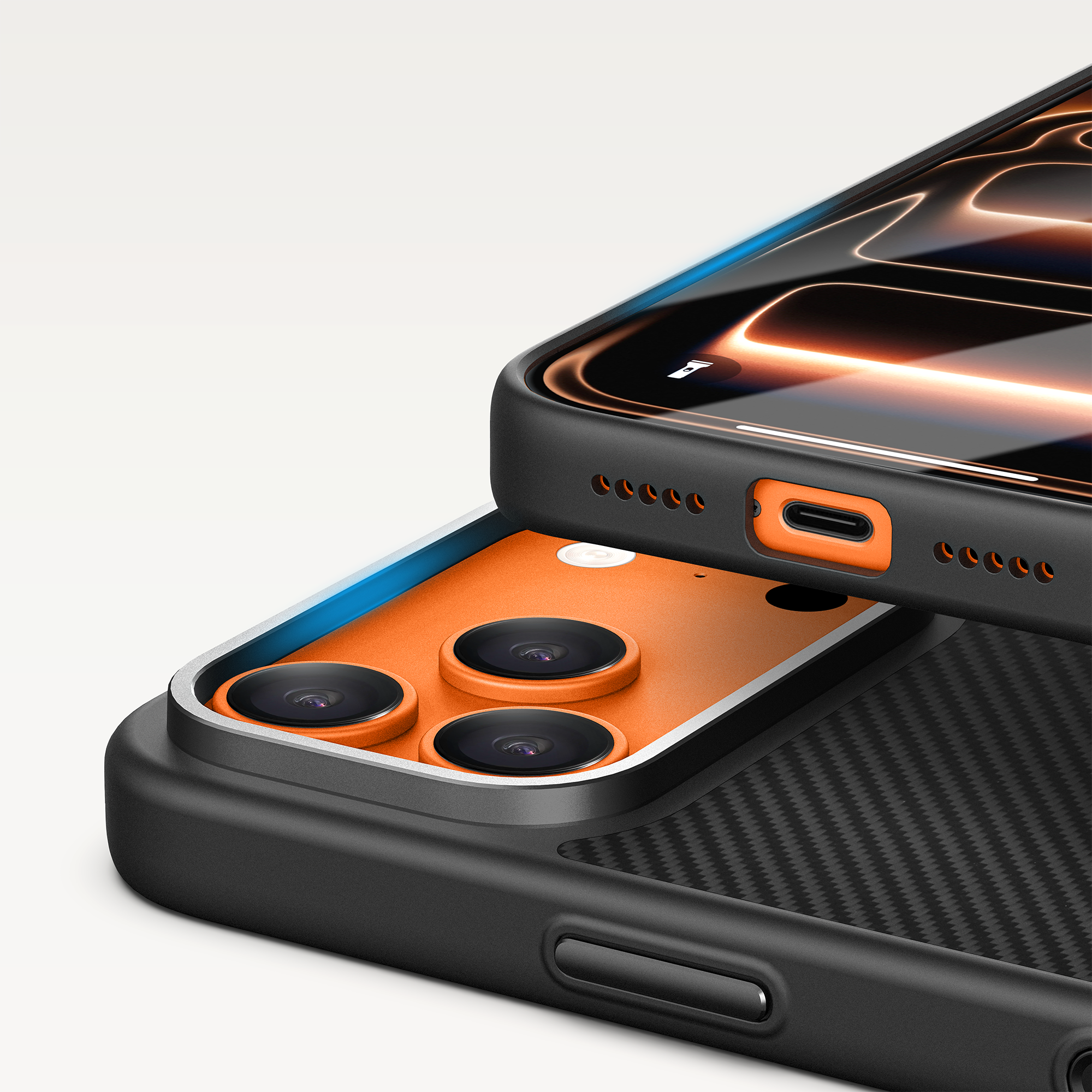 For iPhone 18 Series Hybrid Aramid fiber Case