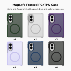 For Samsung Galaxy Z Fold 8 MagSafe Frosted PC+TPU Case