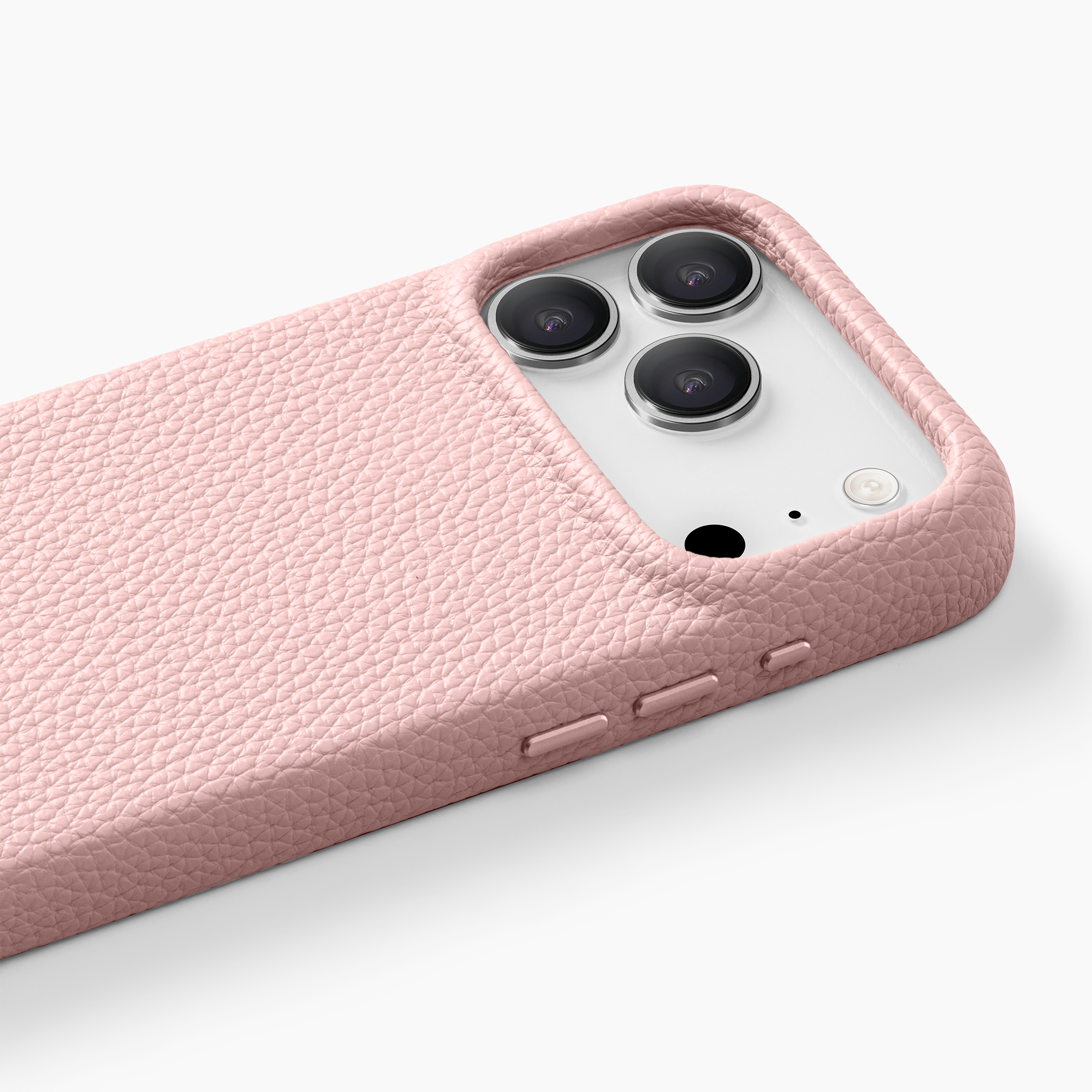 For iPhone 18 Series PU Pebble Grain Leather Case