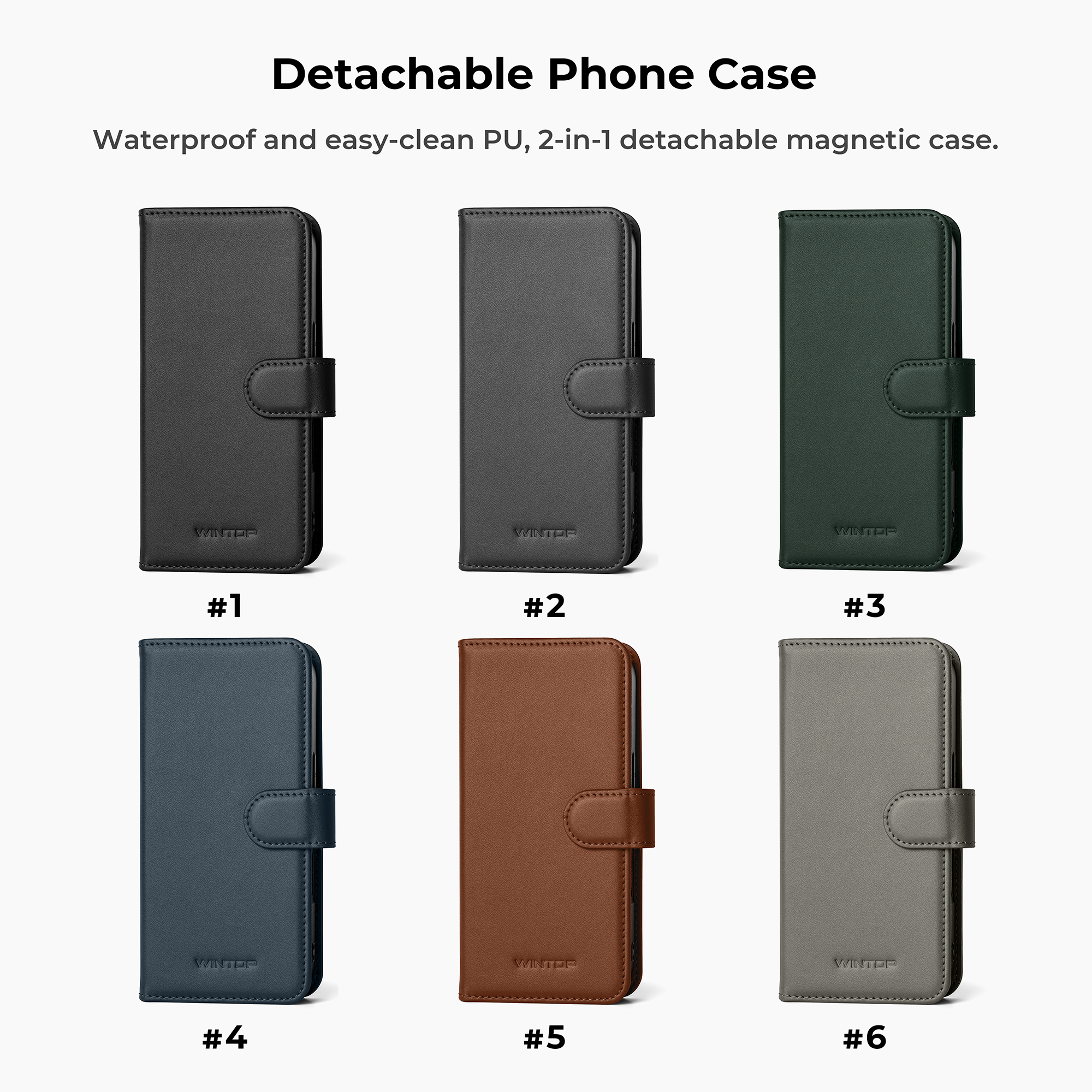 For iPhone 18 Series Recycled Detachable Flip Case