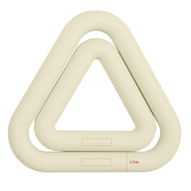 Silicone triangular weighted ring with comfortable grip, portable strength training,MY SHOP,Silicone triangular weighted ring with comfortable grip, portable strength training