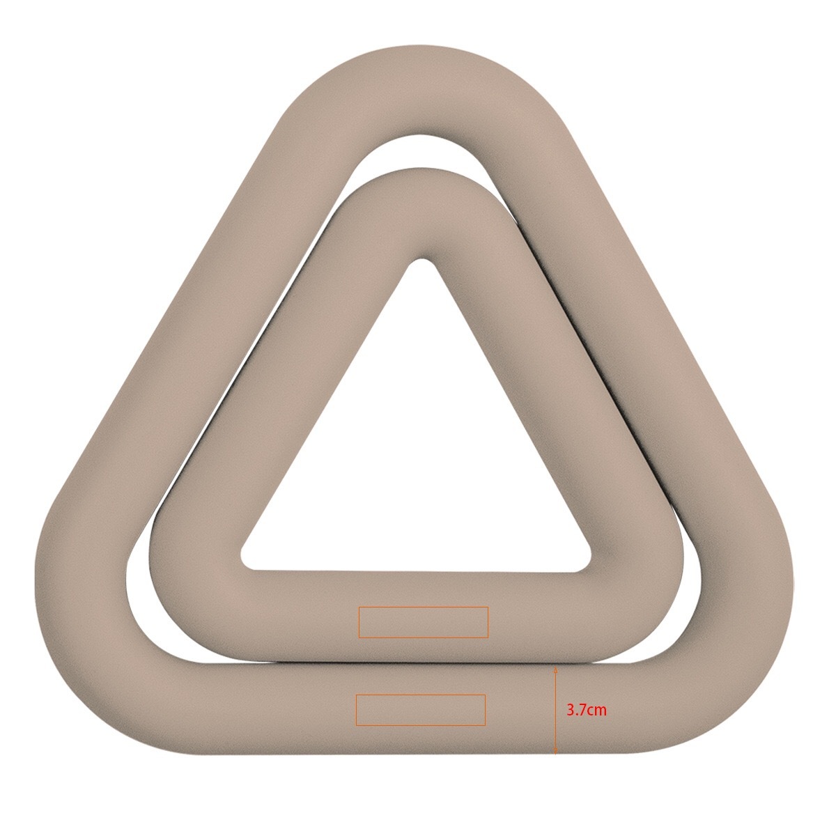 Silicone triangular weighted ring with comfortable grip, portable strength training,MY SHOP,Silicone triangular weighted ring with comfortable grip, portable strength training