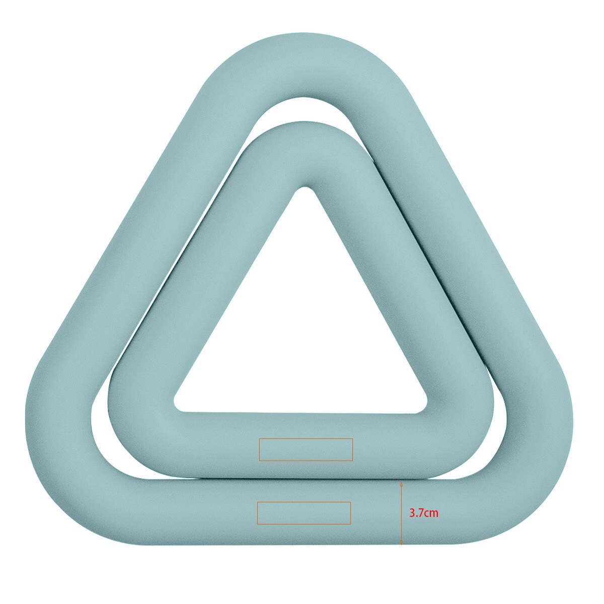 Silicone triangular weighted ring with comfortable grip, portable strength training,MY SHOP,Silicone triangular weighted ring with comfortable grip, portable strength training
