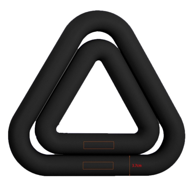 Silicone triangular weighted ring with comfortable grip, portable strength training,MY SHOP,Silicone triangular weighted ring with comfortable grip, portable strength training
