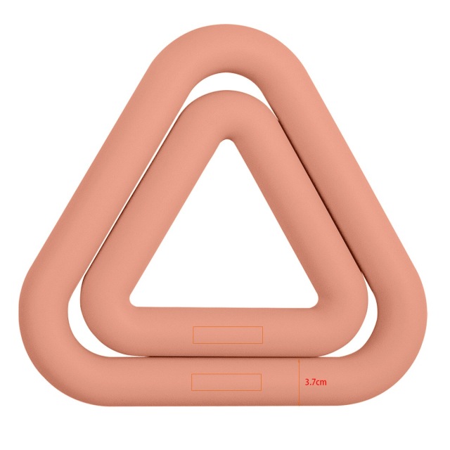 Silicone triangular weighted ring with comfortable grip, portable strength training,MY SHOP,Silicone triangular weighted ring with comfortable grip, portable strength training