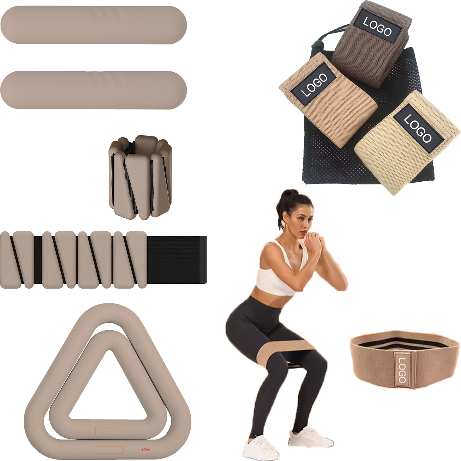 Custom Logo Silicone Dumbbells Set – Comfort Grip, Pain‑Free  Fitness Kit,MY SHOP,Custom Logo Silicone Dumbbells Set – Comfort Grip, Pain‑Free  Fitness Kit