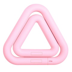 Silicone triangular weighted ring with comfortable grip, portable strength training,MY SHOP,Silicone triangular weighted ring with comfortable grip, portable strength training