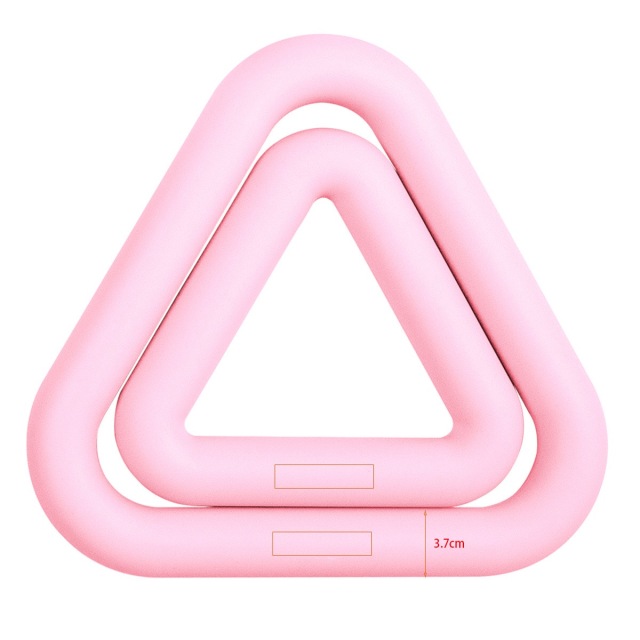 Silicone triangular weighted ring with comfortable grip, portable strength training,MY SHOP,Silicone triangular weighted ring with comfortable grip, portable strength training