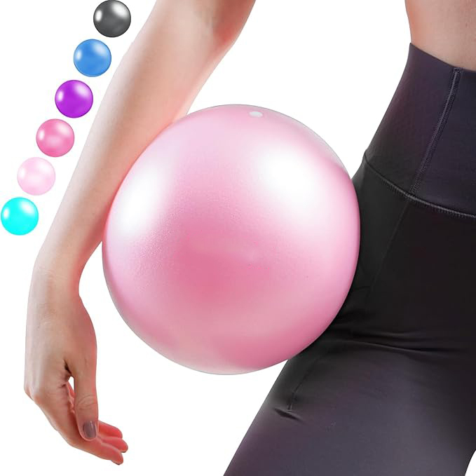 9 Inch Mini Pilates Ball, Anti Burst and Slip Resistant Mini Yoga Ball for Stability, Fitness, Physical Therapy,MY SHOP,9 Inch Mini Pilates Ball, Anti Burst and Slip Resistant Mini Yoga Ball for Stability, Fitness, Physical Therapy