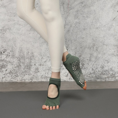 Non-Slip Yoga & Pilate Grip Socks Cotton Toe Socks with Logo,MY SHOP,OEM Wholesale Custom Design Logo Non-Slip Yoga & Pilate Grip Socks Cotton Toe Socks with Logo