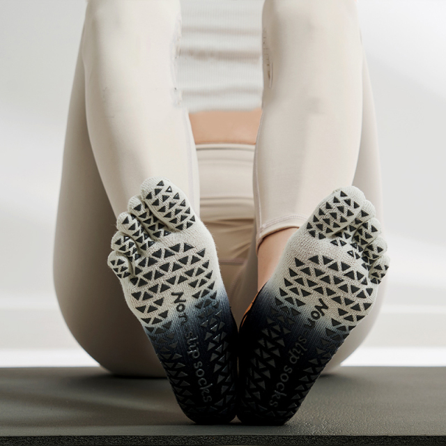 Women's Five Finger Anti-Slip Pilates Yoga Socks,MY SHOP,Women's Five Finger Anti-Slip Pilates Yoga Socks Comfortable Cotton Grip Socks with 5 Toes Non-Slip Sports Entertainment Product