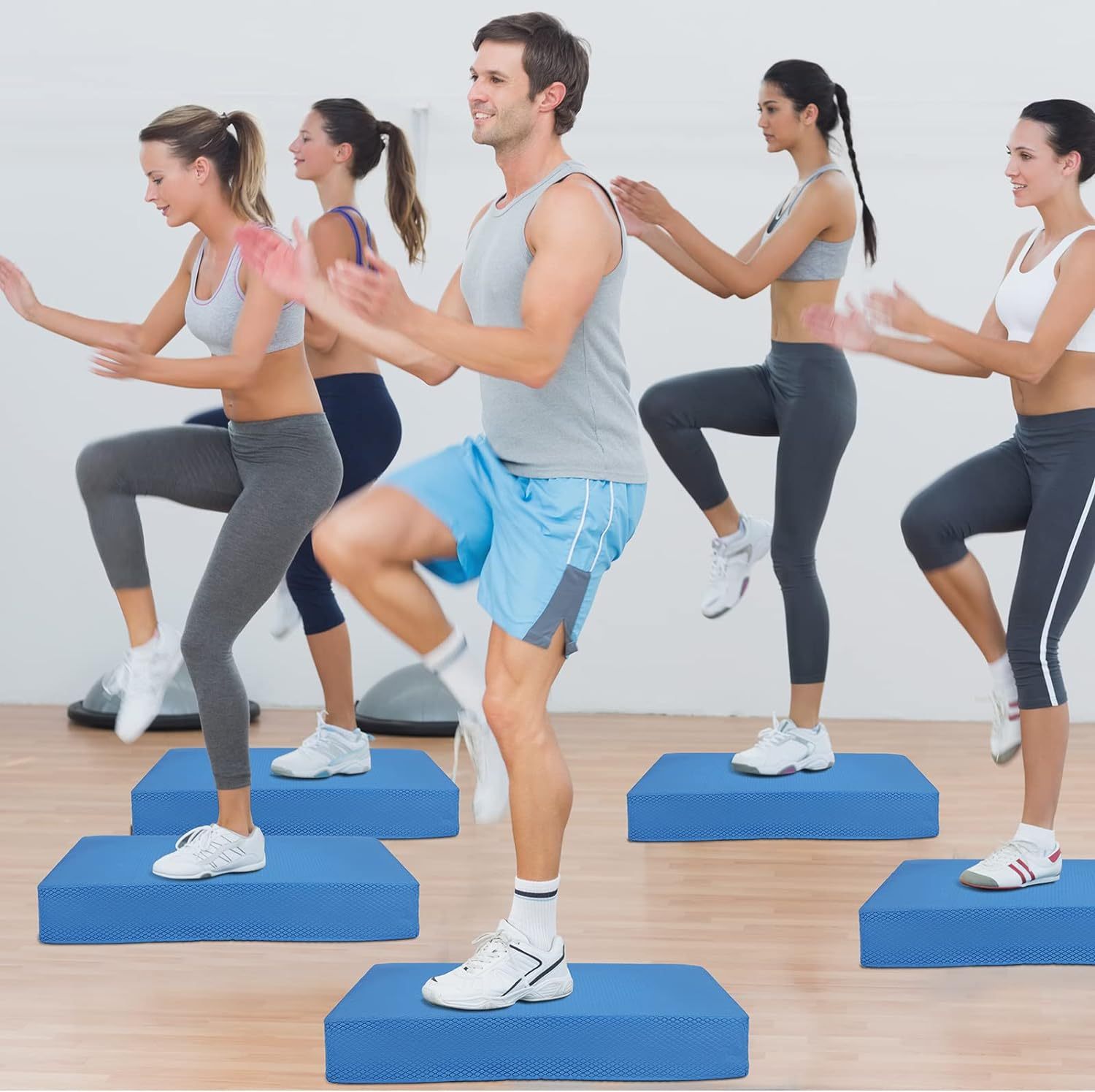 Wholesale Gym Fitness Therapy Training Cushion Non-Slip Hardness Balance TPE Pad Yoga Mat