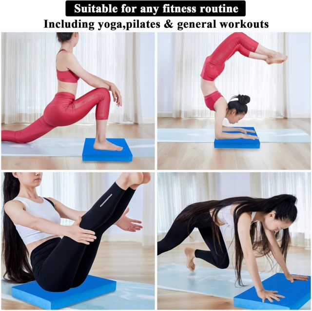 Wholesale Gym Fitness Therapy Training Cushion Non-Slip Hardness Balance TPE Pad Yoga Mat