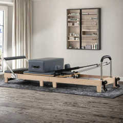 Usa Warehouse Local Stock Classical Design Adjustable Wholesale Sliding Oak Foldable Pilates Reformer Bed