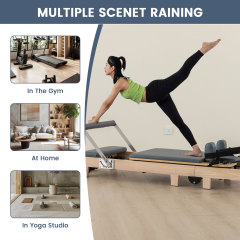 Usa Warehouse Local Stock Classical Design Adjustable Wholesale Sliding Oak Foldable Pilates Reformer Bed