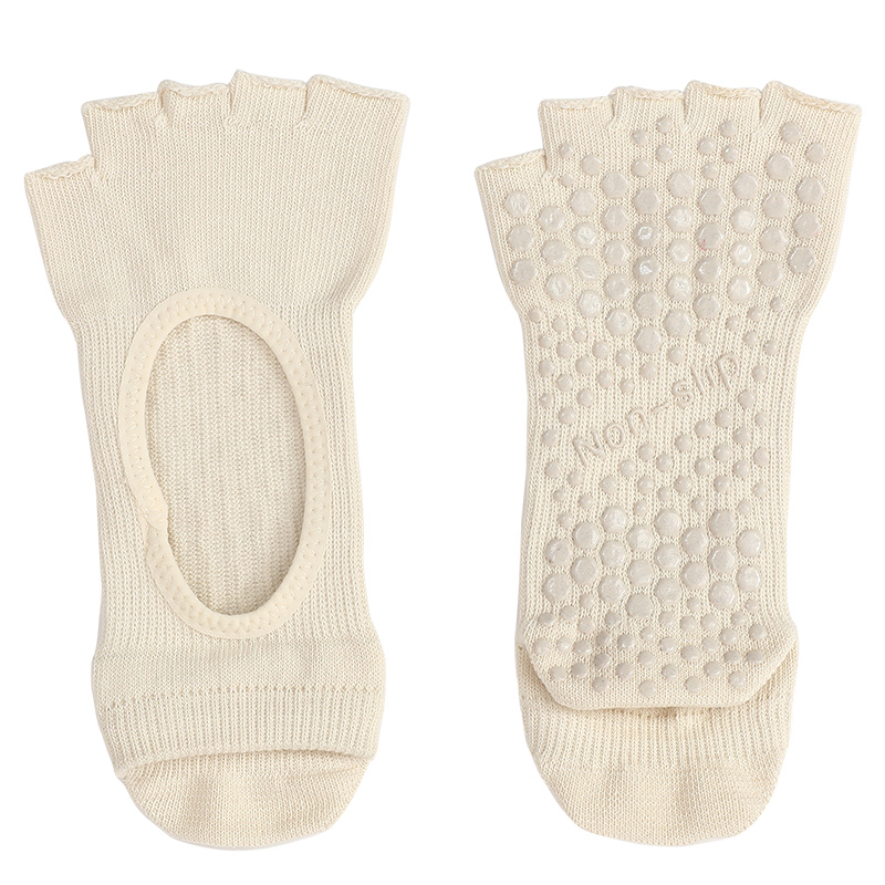Non-Slip Yoga & Pilate Grip Socks Cotton Toe Socks with Logo,MY SHOP,OEM Wholesale Custom Design Logo Non-Slip Yoga & Pilate Grip Socks Cotton Toe Socks with Logo