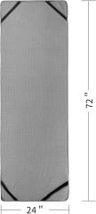 Microfiber Hot Yoga Towel Mat with Non-Slip Silicone Grip,MY SHOP,POLYTE Microfiber Hot Yoga Towel Mat with Non-Slip Silicone Grip and Secure Fit Elastic Straps, 24 x 72 in (Gray)