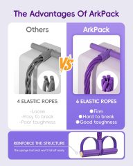 Pedal Resistance Band with Handle,6-Tubes Elastic Pull Rope Fitness Foot Pedal Resistance Bands for Women Girls Bestie,MY SHOP,Pedal Resistance Band with Handle,6-Tubes Elastic Pull Rope Fitness Foot Pedal Resistance Bands for Women Girls Bestie Yoga Pilates Exercise Legs Calves Waist Arms Abdomen