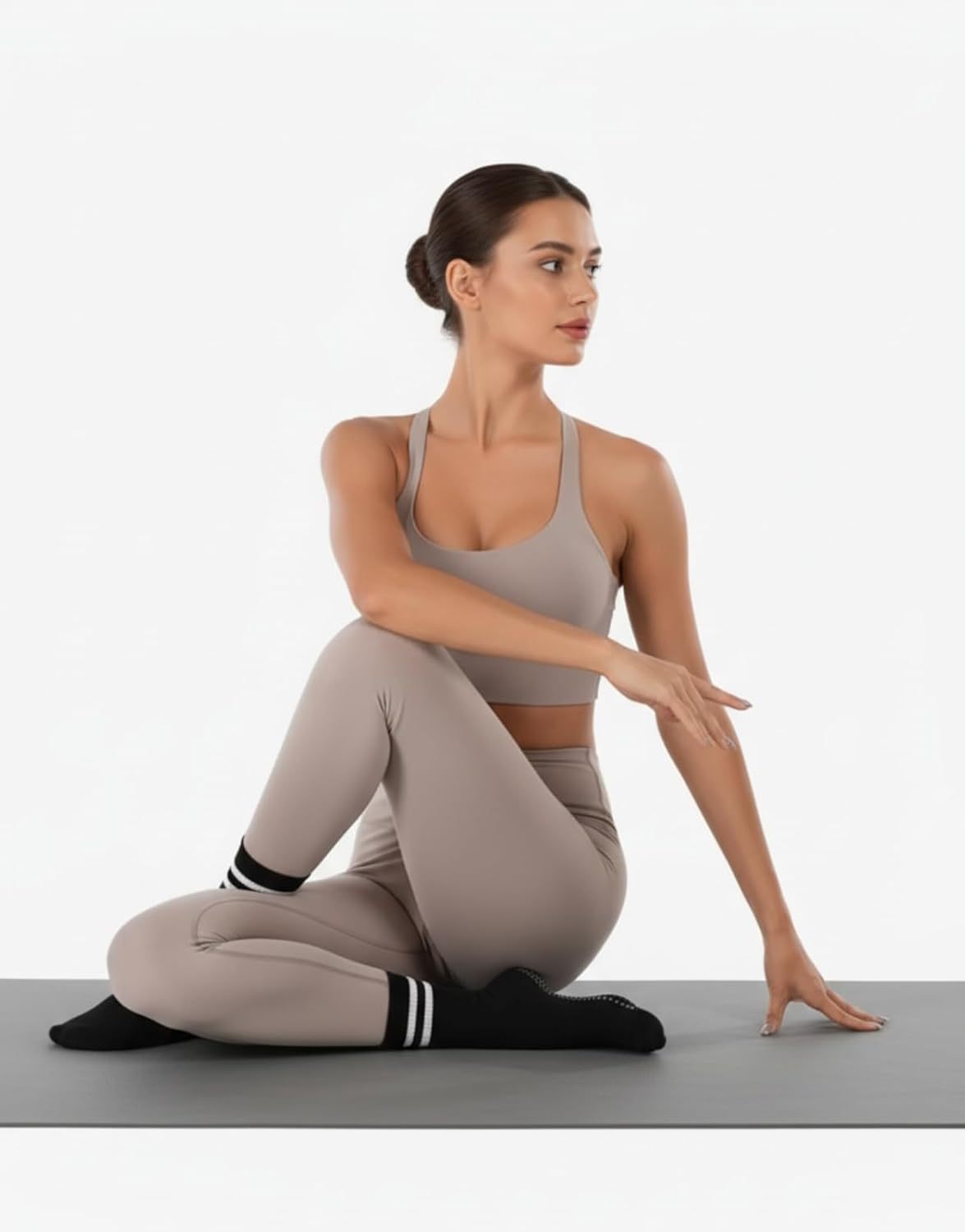 Irisbear Womens Pilates Socks with Grips Non Slip Yoga Socks Barre Gym Athletic Grippy Socks for Women,MY SHOP,Irisbear Womens Pilates Socks with Grips Non Slip Yoga Socks Barre Gym Athletic Grippy Socks for Women