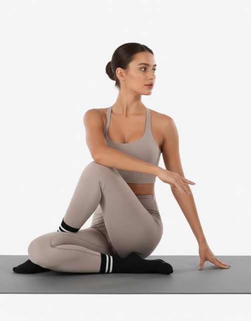 Irisbear Womens Pilates Socks with Grips Non Slip Yoga Socks Barre Gym Athletic Grippy Socks for Women,MY SHOP,Irisbear Womens Pilates Socks with Grips Non Slip Yoga Socks Barre Gym Athletic Grippy Socks for Women