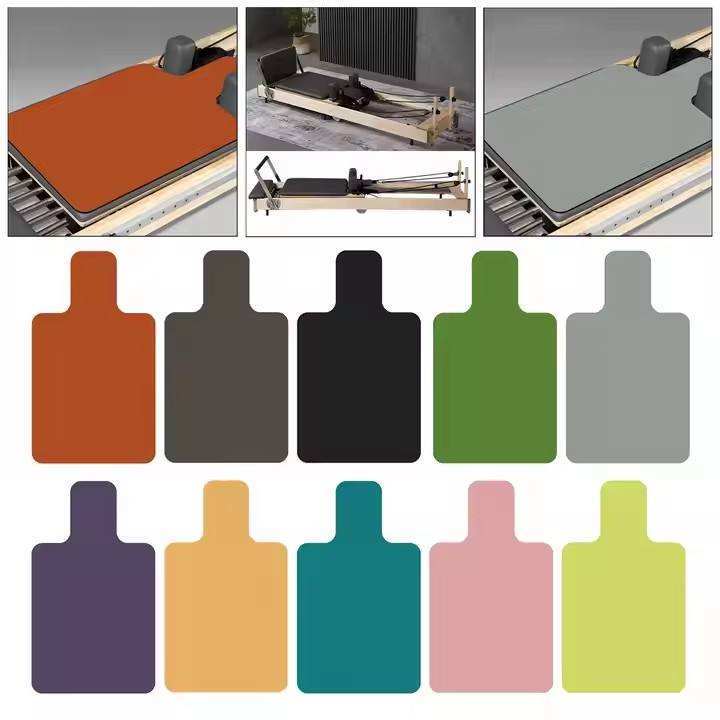 Non Slip Pilates Reformer Mat for Gym,MY SHOP,OEM Custom Printed Yoga Mat High Quality Durable Beautiful Customized logo Color Non Slip Pilates Reformer Mat for Gym