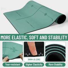 Non Slip Pilates Reformer Mat for Gym,MY SHOP,OEM Custom Printed Yoga Mat High Quality Durable Beautiful Customized logo Color Non Slip Pilates Reformer Mat for Gym