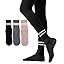 3 Pack Black Gray Pink