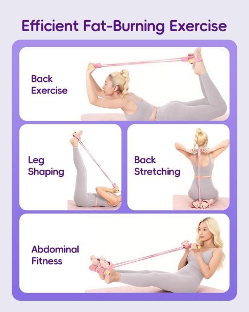 Pedal Resistance Band with Handle,6-Tubes Elastic Pull Rope Fitness Foot Pedal Resistance Bands for Women Girls Bestie,MY SHOP,Pedal Resistance Band with Handle,6-Tubes Elastic Pull Rope Fitness Foot Pedal Resistance Bands for Women Girls Bestie Yoga Pilates Exercise Legs Calves Waist Arms Abdomen