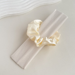 Running Sports Headband & Yoga Hair Accessory,MY SHOP,跨境纯色简约发带大肠发圈组合亚马逊高弹力跑步运动头带瑜伽发饰