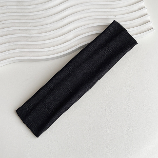 Running Sports Headband & Yoga Hair Accessory,MY SHOP,跨境纯色简约发带大肠发圈组合亚马逊高弹力跑步运动头带瑜伽发饰