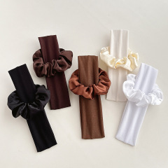 Running Sports Headband & Yoga Hair Accessory,MY SHOP,跨境纯色简约发带大肠发圈组合亚马逊高弹力跑步运动头带瑜伽发饰