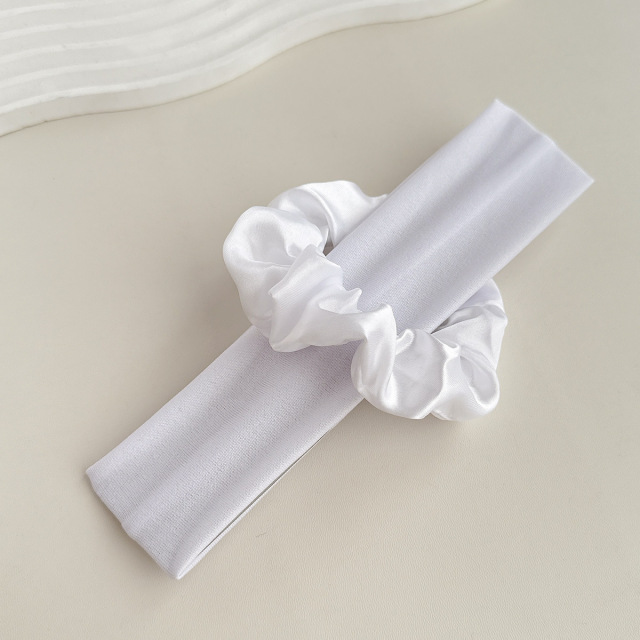 Running Sports Headband & Yoga Hair Accessory,MY SHOP,跨境纯色简约发带大肠发圈组合亚马逊高弹力跑步运动头带瑜伽发饰